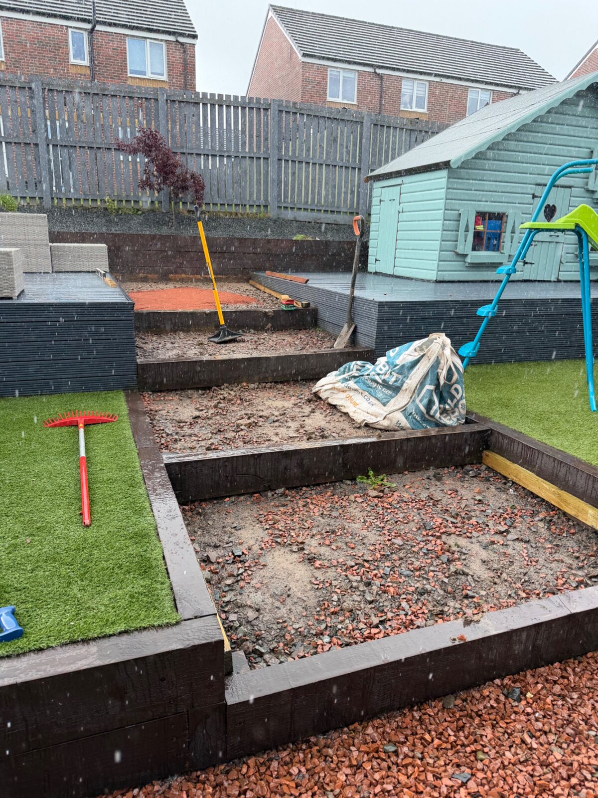 Tiered garden preparation